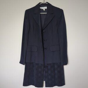 UNIQUE One Piece Skirt Long Dress Blazer, Made in Italy, Size 8
